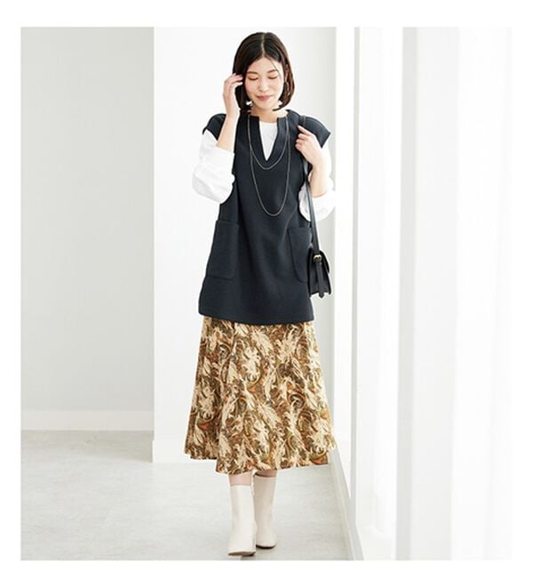 BELLUNA（ベルーナ）の「ポケット付ベストアンサンブル（アンサンブル）」｜詳細画像