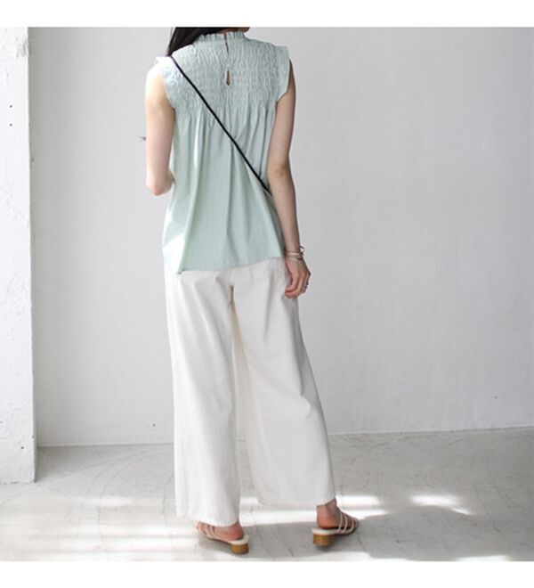 GeeRA（ジーラ）の「ストライプシャーリングブラウス（アンサンブル）」｜詳細画像