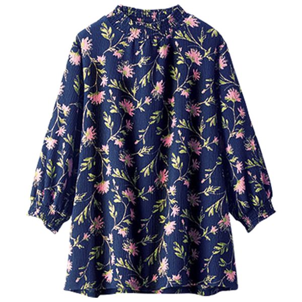 BELLUNA（ベルーナ）の「シャーリング使い楊柳素材ブラウス（ブラウス）」｜詳細画像