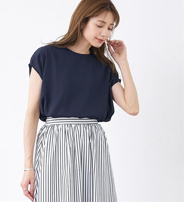 Pierrot（ピエロ）の「シフォンフレンチブラウス（ブラウス）」｜詳細画像