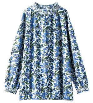 BELLUNA（ベルーナ）の「シャーリングデザインプリントブラウス（ブラウス）」｜ぼかし花柄