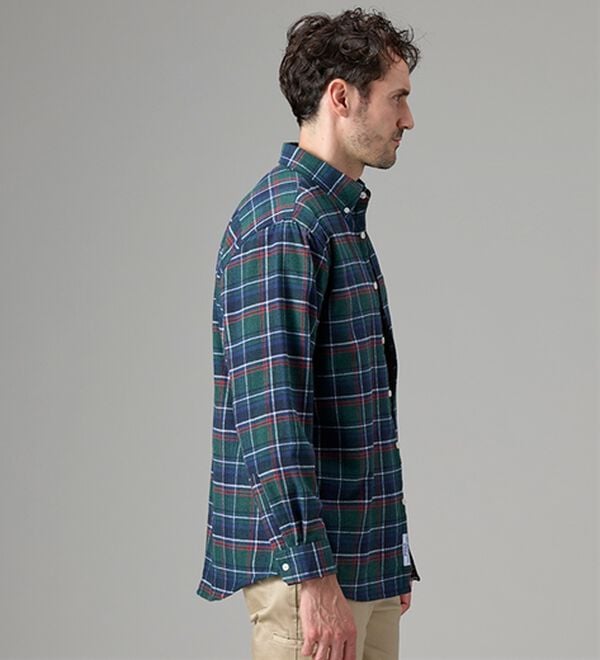 「＜ポロ・ビーシーエス＞裏ボアチェックシャツ（メンズシャツ）」｜詳細画像