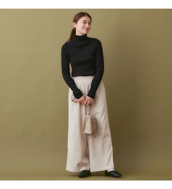 Viola e Viola（ヴィオラ エ ヴィオラ）の「ちくちくしにくいもっちりニットリブタートル（ニット・セーター）」｜詳細画像