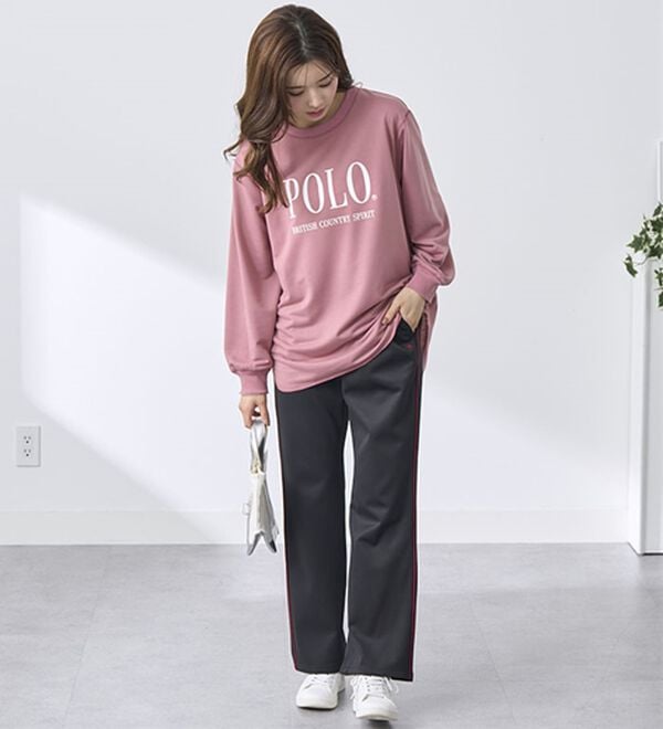 BELLUNA（ベルーナ）の「【ＰＯＬＯ　ＢＣＳ】ウォーキングジャージパンツ（フルレングスパンツ）」｜詳細画像