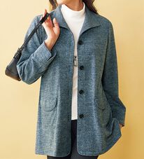 BELLUNA（ベルーナ）の「杢調カットソー起毛素材デザインジャケット（その他ジャケット）」