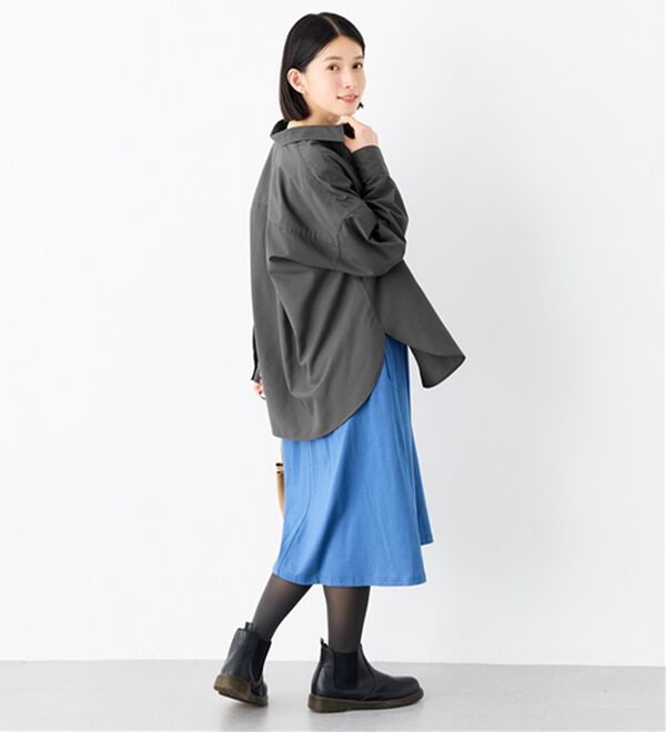 Viola e Viola（ヴィオラ エ ヴィオラ）の「【イージーケア】お手入れ簡単羽織に使えるオーバーシャツ（シャツ）」｜詳細画像