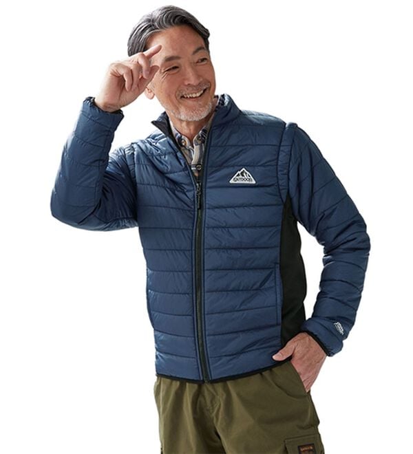 「＜アウトドアプロダクツ＞中わた２ＷＡＹジャケット（メンズコート）」｜詳細画像