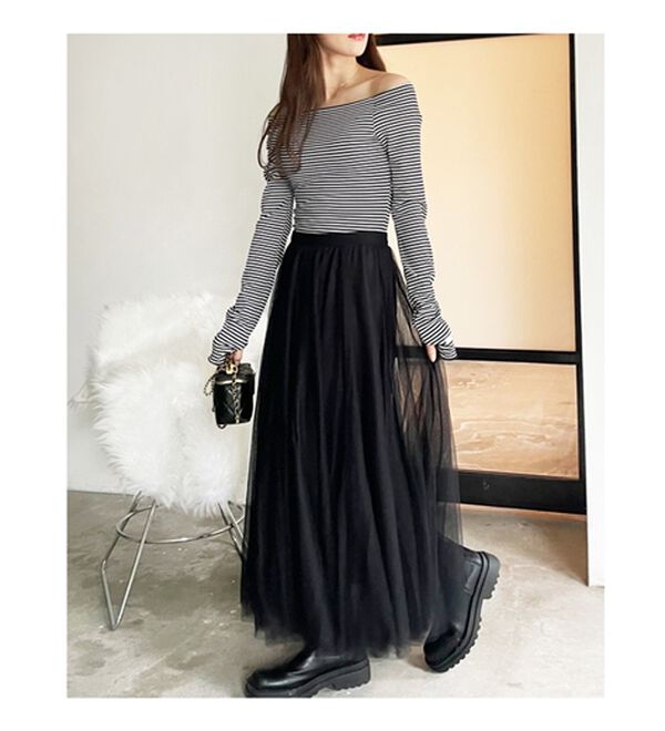 GeeRA（ジーラ）の「フレアーチュールロングスカート（ロングスカート）」｜詳細画像