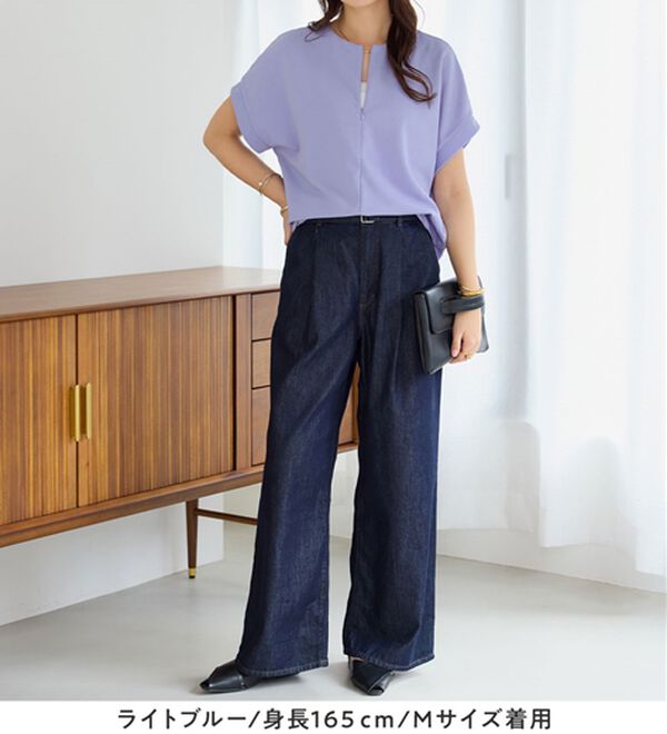 alotta（アロッタ）の「ジップ使いドルマンブラウス（ブラウス）」｜詳細画像