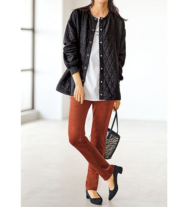 BELLUNA（ベルーナ）の「＜着るホカロン＞裏ベロアストレッチコーデュロイパンツ（フルレングスパンツ）」｜詳細画像