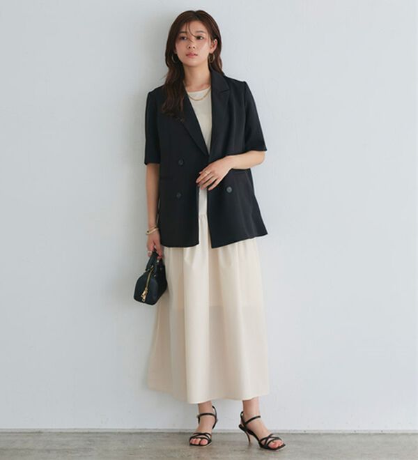 Pierrot（ピエロ）の「ラウンドティアードワンピース（カットソーワンピース）」｜詳細画像