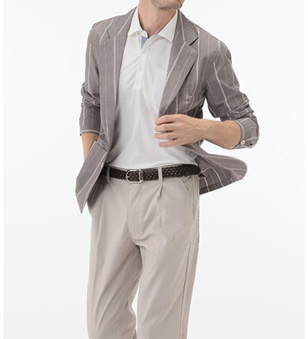 「＜パトリチオ　フランチェスカ＞ラクしてきちんと涼感サッカーポロシャツ（メンズポロシャツ）」｜詳細画像