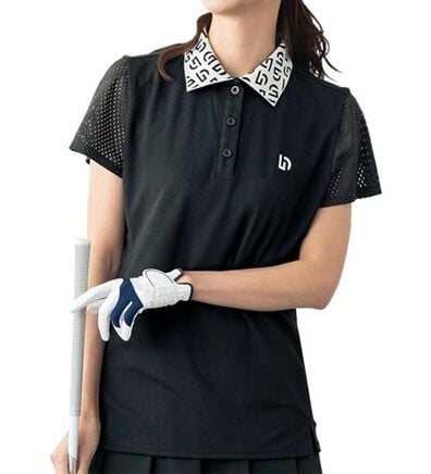 BELLUNA（ベルーナ）の「【UNDOVE】袖メッシュ衿ロゴポロシャツ（ポロシャツ）」