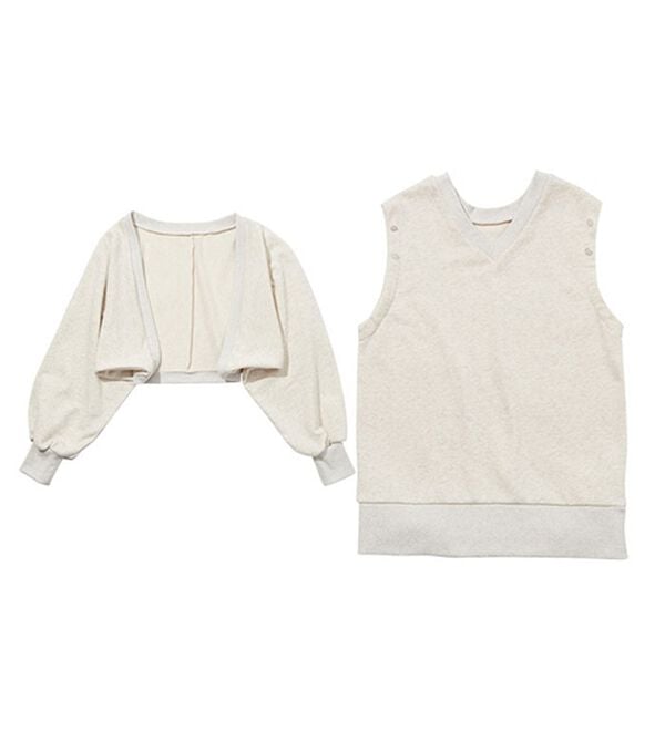GeeRA（ジーラ）の「ボレロセット着回しスウェット（トレーナー・スウェット）」｜詳細画像