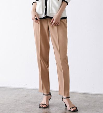 Pierrot（ピエロ）の「【選べる丈】大人の高見えストレートパンツ（スリム・スキニーパンツ）」