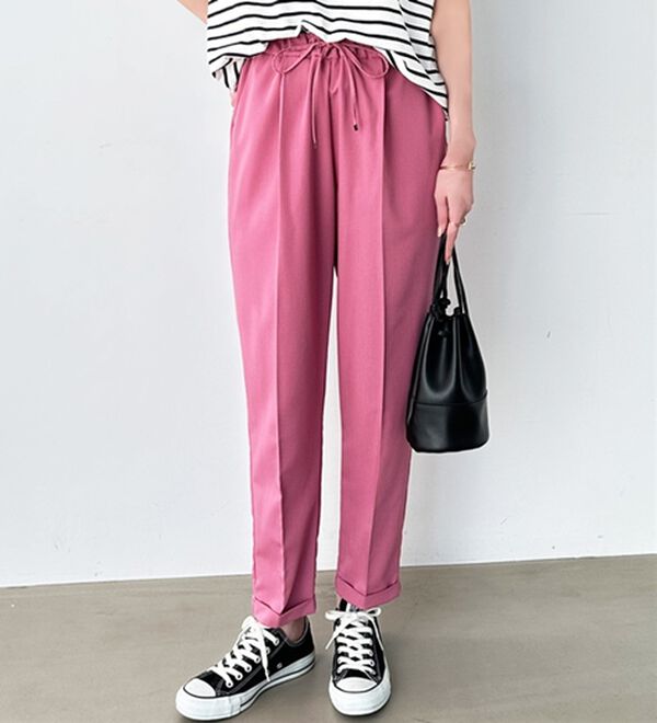 GeeRA（ジーラ）の「美脚とろみタックパンツ（フルレングスパンツ）」｜詳細画像