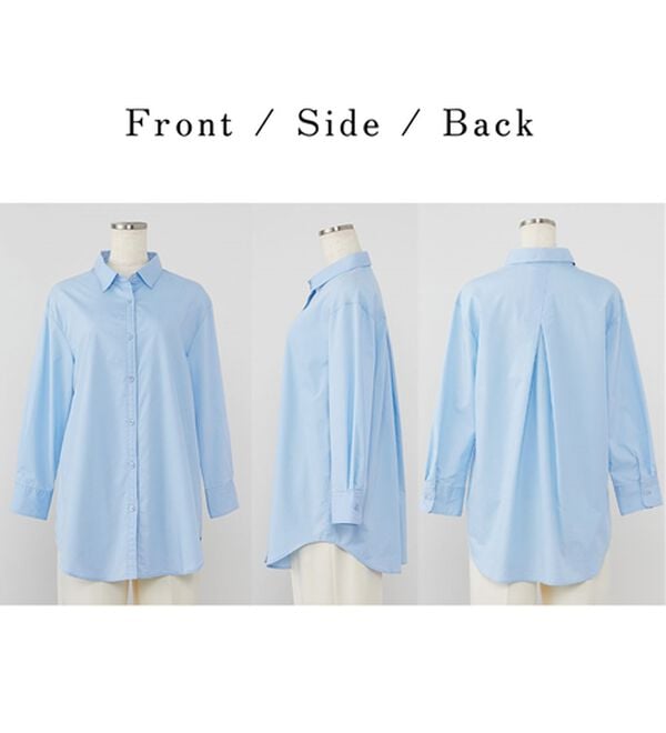 BELLUNA（ベルーナ）の「＜ＳＯＬＯＴＥＸ（Ｒ）＞ストレッチビッグシャツ（シャツ）」｜詳細画像