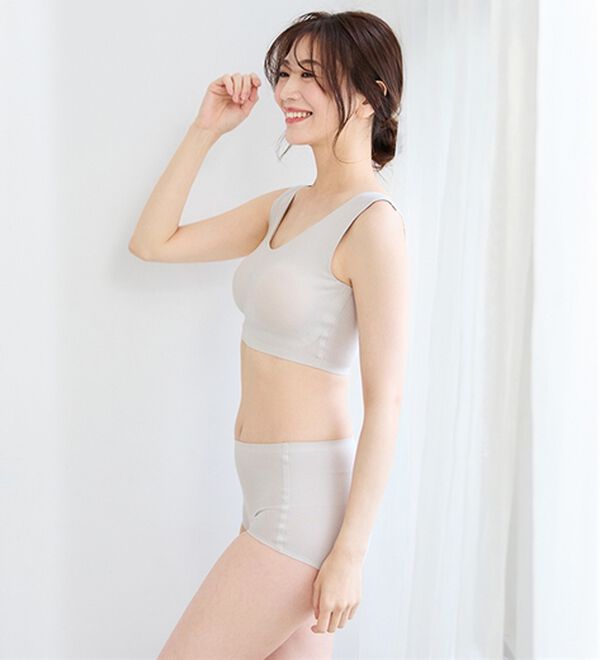 LAVIENNE（ラヴィエンヌ）の「【吸汗速乾】綿混メッシュの締め付けにくいＳｕ－ｐｉｔａ（スーピタ）ブラ・ショーツ（別売）（ブラジャー）」｜詳細画像