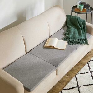 iellio（イエリオ）の「カバーが洗える高反発ウレタン仕様ソファパッド＜クッション・長座布団・ごろ寝マット・滑りにくい加工＞（ソファパッド）」｜グレー