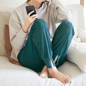BELLUNA（ベルーナ）の「家でも外でも楽ちん裾リブパンツ（フルレングスパンツ）」｜詳細画像