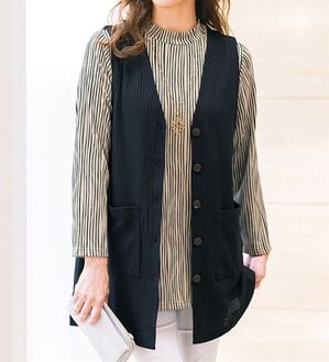 定価¥29,400 シャミー新品❗️チュニック、ベスト ジャカード素材チュニック＆ベストセット - ベルーナ【公式】