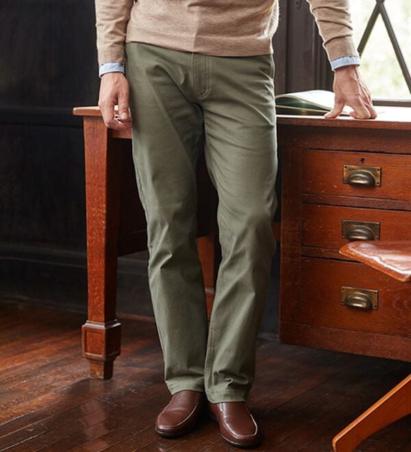 「＜コムルヴァン・オム・ウェルネス＞すっきりはける腰らくパンツ（メンズフルレングスパンツ）」｜詳細画像