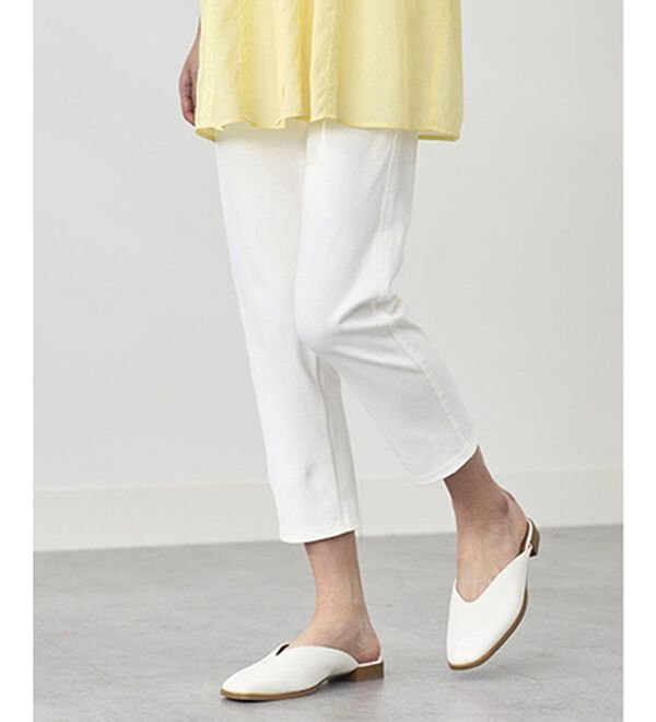 BELLUNA（ベルーナ）の「【再入荷】美ストレッチ素材アンクル丈レギンスパンツ（クロップドパンツ）」｜詳細画像