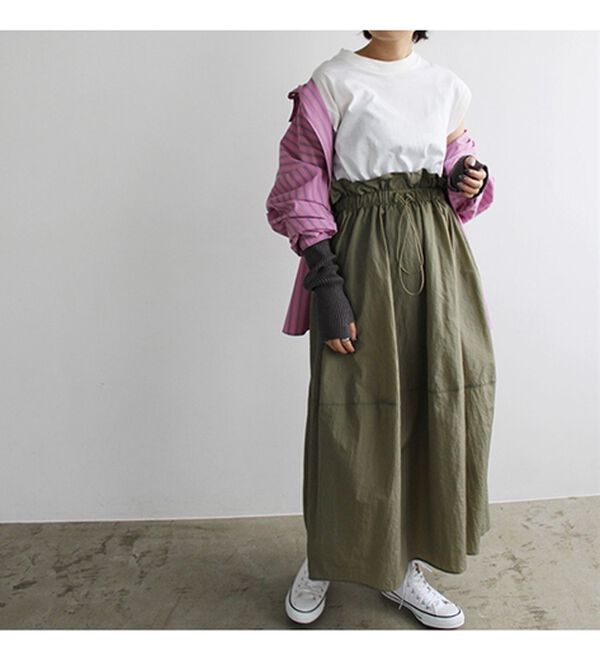 GeeRA（ジーラ）の「ウエストドロストドッキングワンピース（ドッキングワンピース）」｜詳細画像