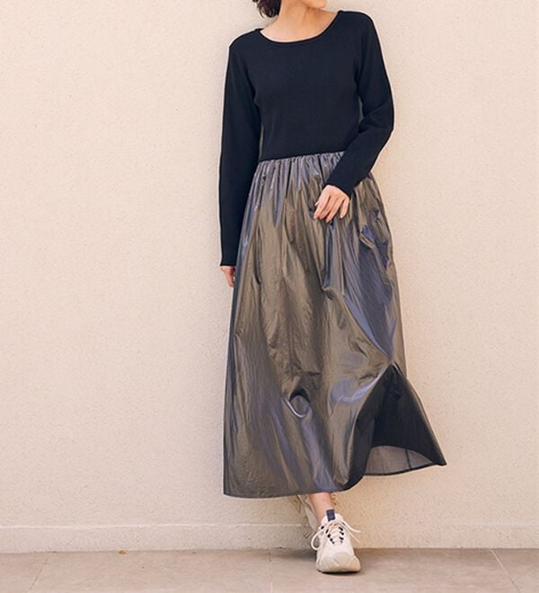 RANAN（ラナン）の「ニットドッキングワンピース（ドッキングワンピース）」｜詳細画像