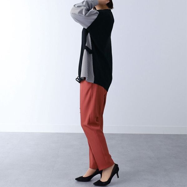 BELLUNA（ベルーナ）の「シャツレイヤード風ニットプルオーバー（ニット・セーター）」｜詳細画像