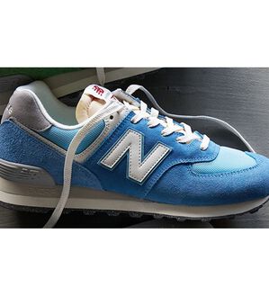 RANAN（ラナン）の「Ｕ５７４スニーカー＜ｎｅｗｂａｌａｎｃｅ・スエード・メッシュ＞（スニーカー）」｜ブルー