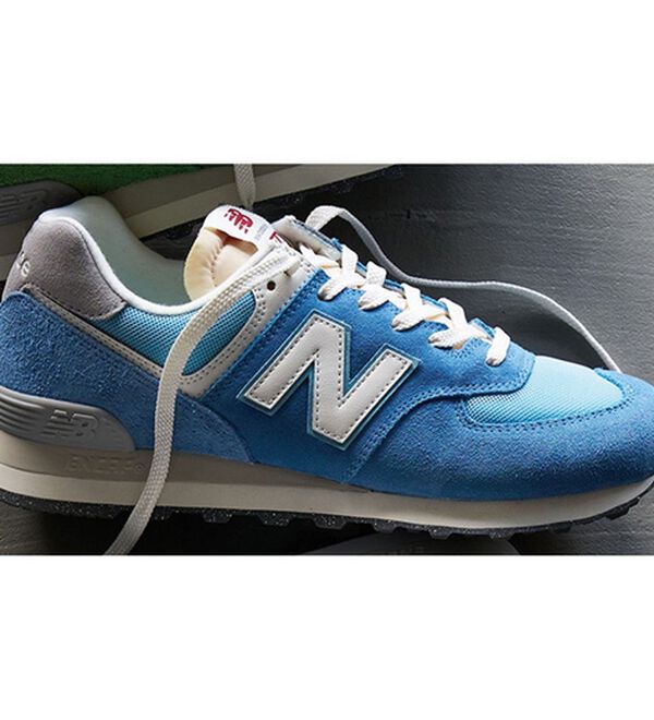 RANAN（ラナン）の「Ｕ５７４スニーカー＜ｎｅｗｂａｌａｎｃｅ・スエード・メッシュ＞（スニーカー）」｜ブルー