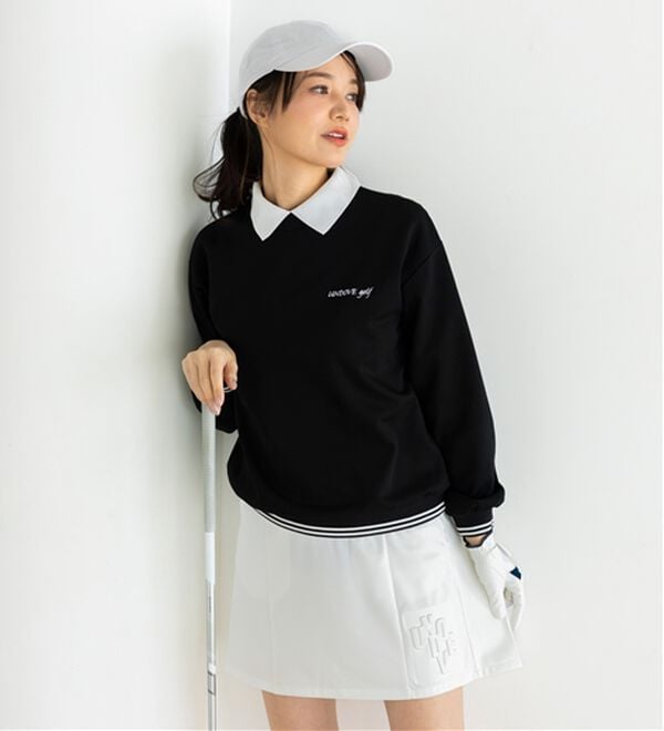 BELLUNA（ベルーナ）の「【三枝こころコラボ】配色ライントレーナー（カットソー）」｜詳細画像