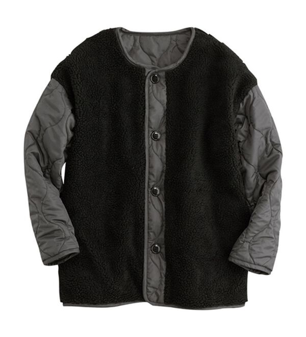 ✨新品タグ付✨SETENS 2way リバーシブルキルトボアコート ブラック ✨新品タグ付✨SETENS 2way リバーシブルキルトボアコート