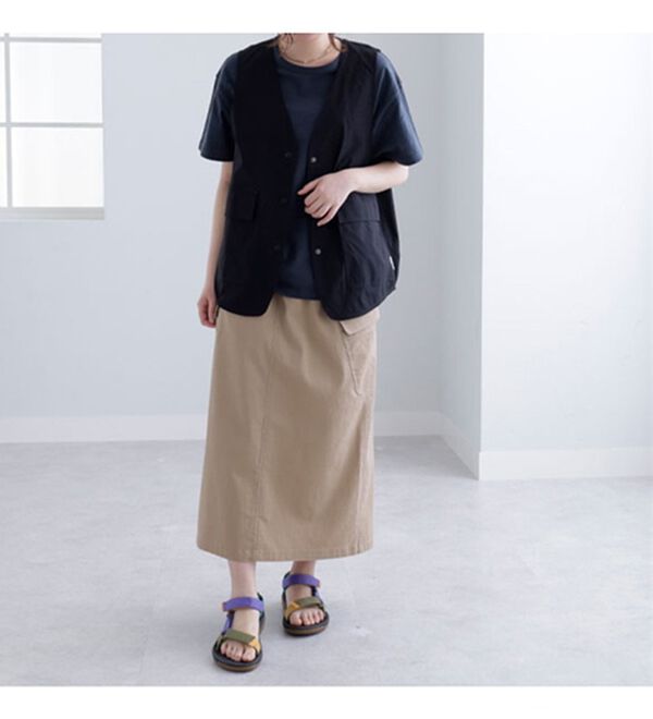 BELLUNA（ベルーナ）の「＜ｓｏｒａｆｕｋｕ＞はっ水加工ポケット付ベスト（ベスト）」｜詳細画像