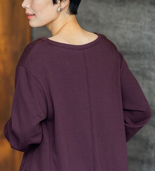 BELLUNA（ベルーナ）の「【吸湿発熱】ポンチ素材チュニックワンピース（チュニックワンピース）」｜詳細画像