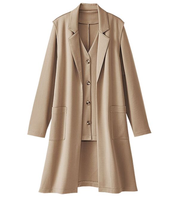 BELLUNA（ベルーナ）の「ロングベスト付ジャケットアンサンブル（その他ジャケット）」｜詳細画像