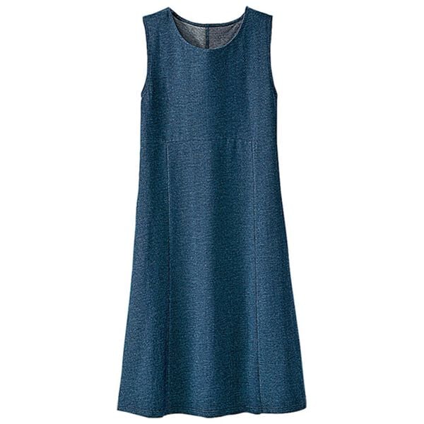 BELLUNA（ベルーナ）の「【２枚組】ニットデニム素材ジャンパースカート（ジャンパースカート）」｜詳細画像