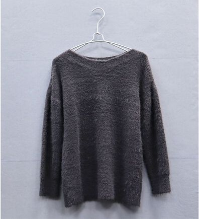 BELLUNA（ベルーナ）の「シャギーニットボートネックプルオーバー（ニット・セーター）」