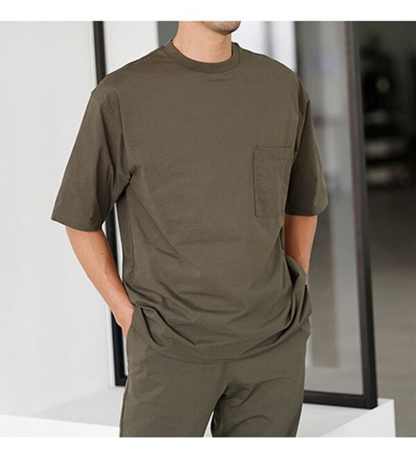 「部屋着に見せない！大人のきれいめＴシャツ・パンツ（メンズＴシャツ）」｜詳細画像