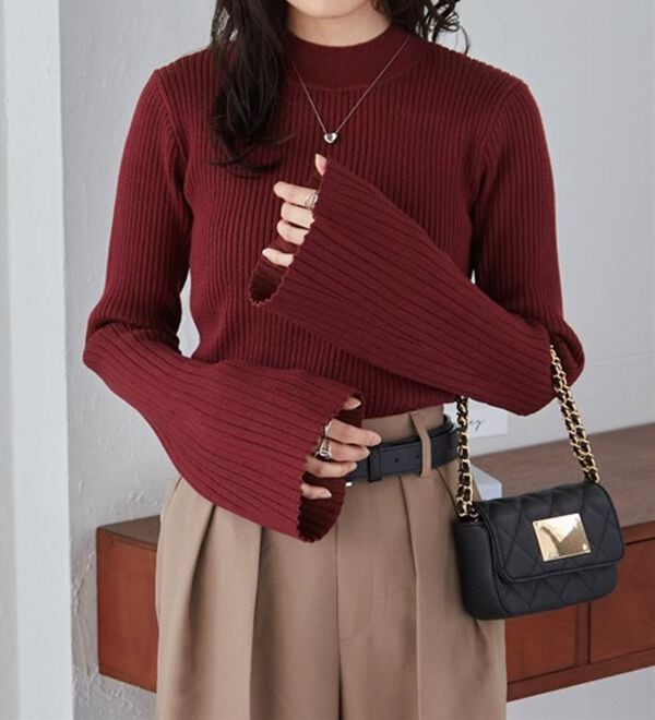 RANAN（ラナン）の「フレアースリーブニュアンスカラーニット（ニット・セーター）」｜詳細画像