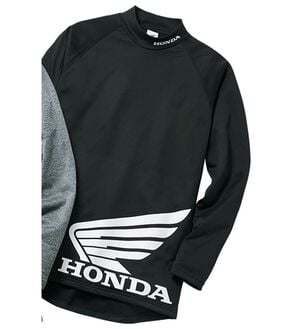 「＜ＨＯＮＤＡ＞ビッグロゴ防風インナー（メンズ肌着・インナーウェア）」｜ブラック