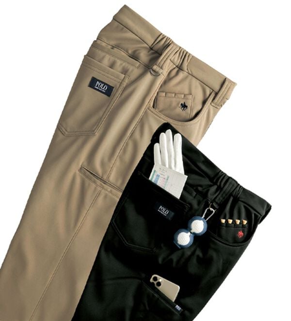 「【２本組】＜ポロ・ビーシーエス＞すっきり穿ける暖かパンツ（メンズフルレングスパンツ）」｜2本組