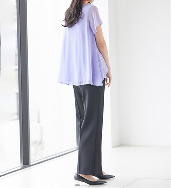 RANAN（ラナン）の「機能付センタースリットフレアーパンツ（フルレングスパンツ）」｜詳細画像