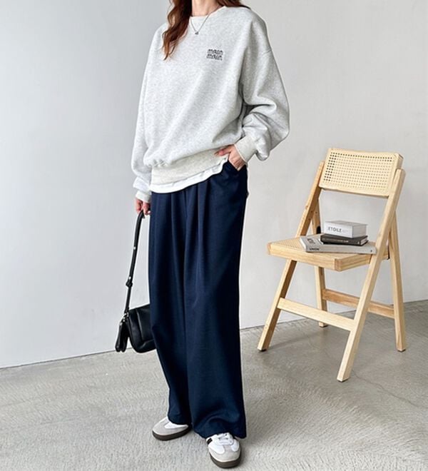 GeeRA（ジーラ）の「【体型カバー】上品なのにラクちんワイドパンツ（フルレングスパンツ）」｜詳細画像