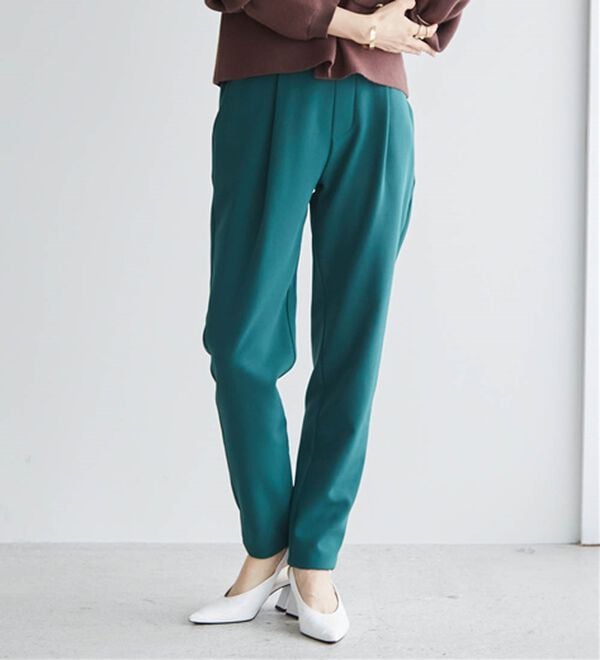 RANAN（ラナン）の「あったか！裏起毛美脚シルエットタックパンツ（フルレングスパンツ）」｜詳細画像