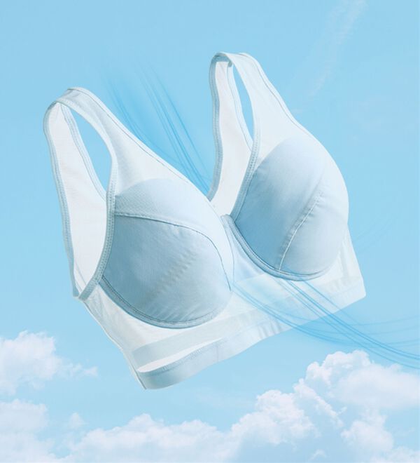 LAVIENNE（ラヴィエンヌ）の「【サラッと風が通る】涼感・風ブラ（ブラジャー）」｜詳細画像