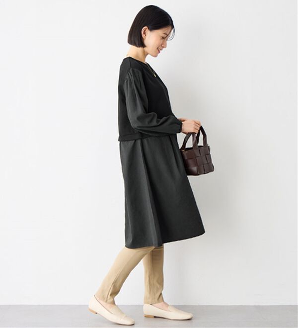 Viola e Viola（ヴィオラ エ ヴィオラ）の「時短コーデ楽ちんドッキングワンピース（ドッキングワンピース）」｜詳細画像
