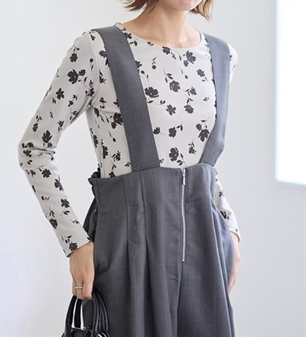 LAVIENNE（ラヴィエンヌ）の「【医師オススメ】綿１００％吸湿発熱あったかインナー　クルーネックインナー長袖（肌着・インナーウェア）」｜詳細画像