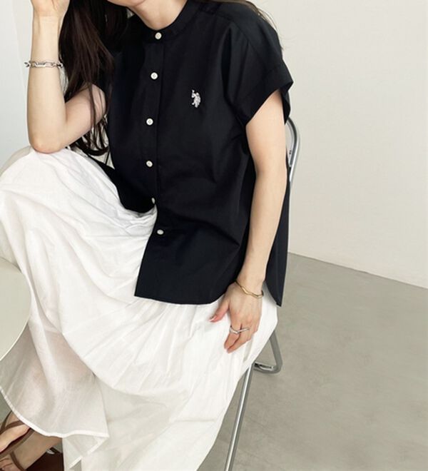 GeeRA（ジーラ）の「【ＵＳ．ＰＯＬＯ．ＡＳＳＮ】フレンチスリーブシャツ（シャツ）」｜詳細画像